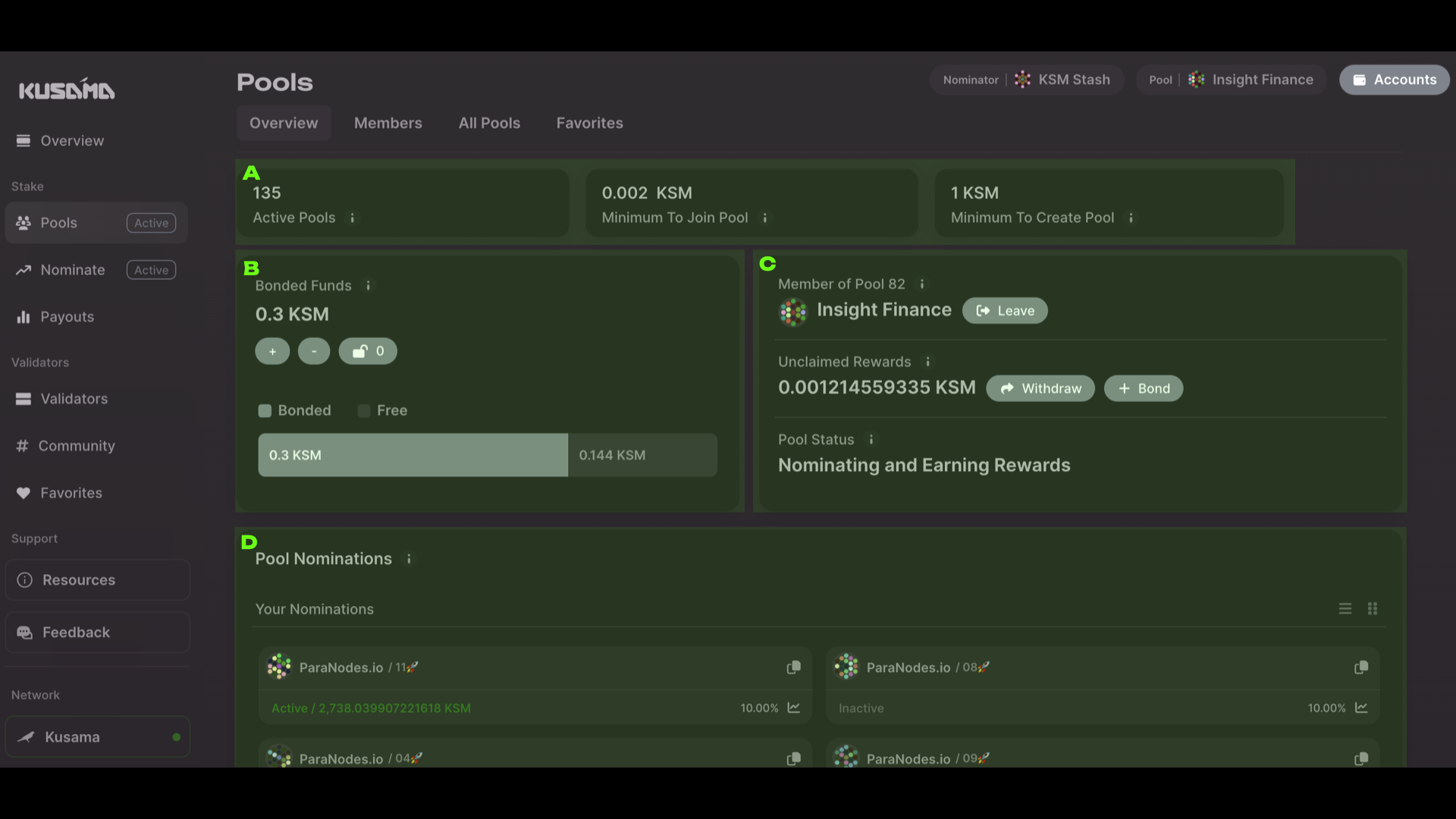 JPool leverage staking dashboard screenshot