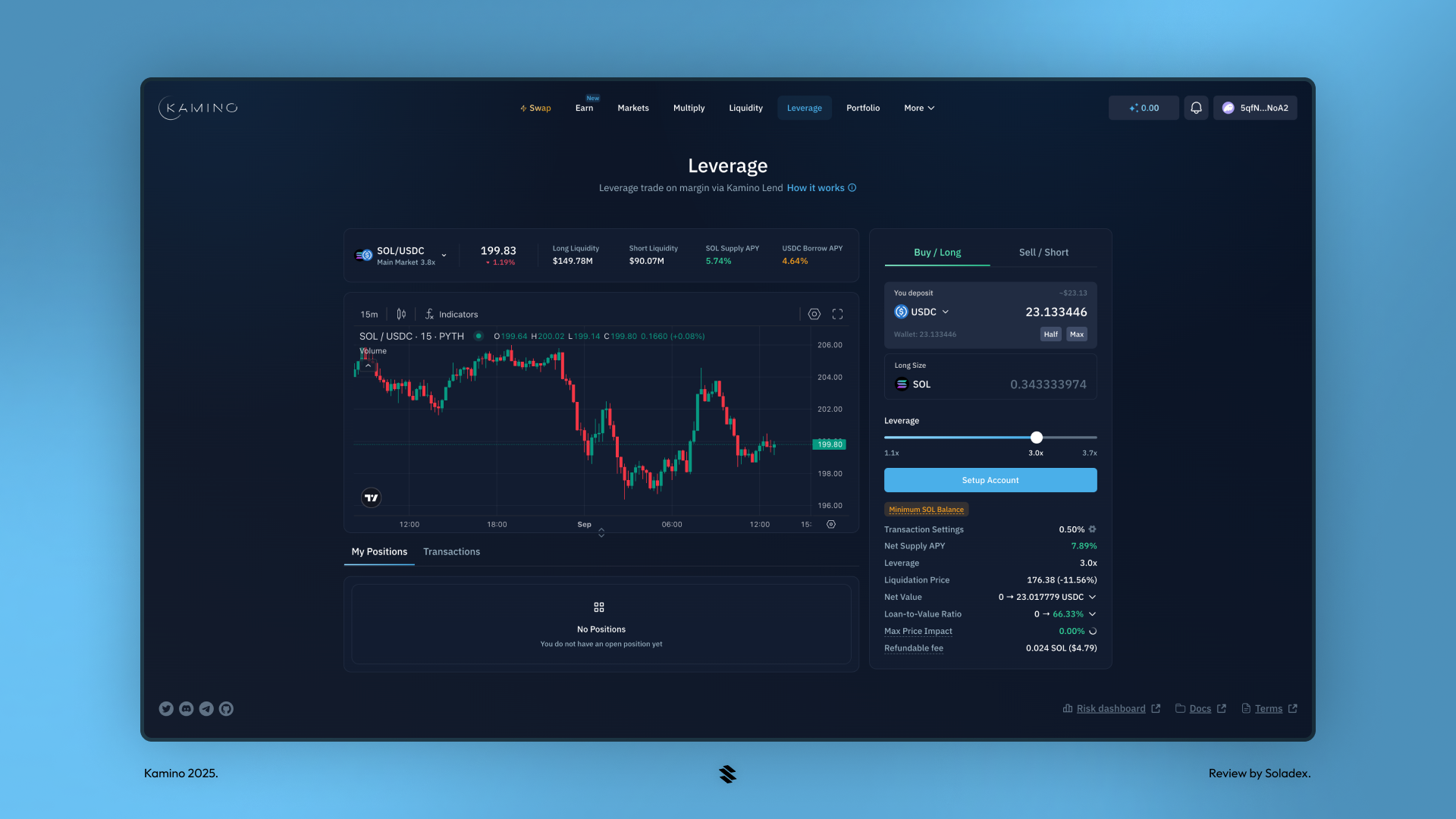 Kamino Solana lending LST deposit